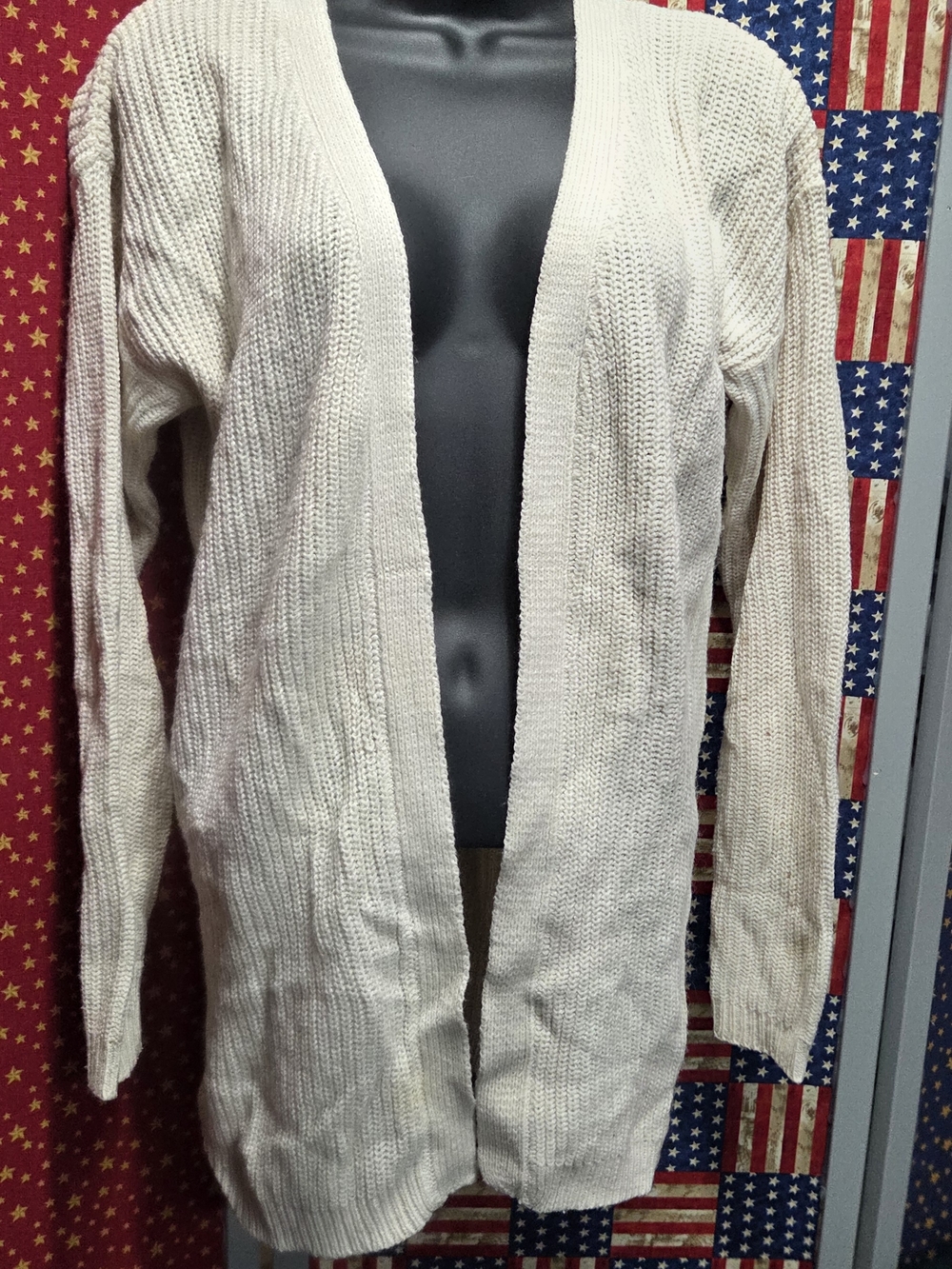 **Chesley Cream Lace-Up Ribbed Knit Top** - Picture 2 of 6